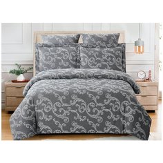 Постельное белье Cleo "Cotton Jacquard" сатин-жаккард; арт: CJ-07; размер Семейный 4 наволочки