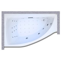 Карниз для ванной Roca Aquamarina 175x120 Асимметричный Good Home Shop