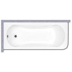 Карниз для ванной Besco Aria Plus 130x70 Г-образный, угловой Good Home Shop