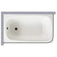 Карниз для ванной Roca Contesa 120x70 Г-образный, угловой Good Home Shop