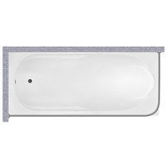 Карниз для ванной Besco Bona 150x70 Г-образный, угловой Good Home Shop