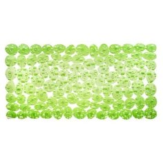 VETTA Коврик в ванну противоскользящий, ПВХ, 70x34см, Камни зеленый