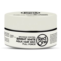 RedOne Аква-воск для волос ультрасильной фиксации Aqua Hair Wax BRIGHT WHITE, 150 мл