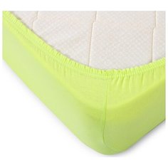 Простыня на резинке трикотаж, "Текс Дизайн" Салатовый размер 140 х 200