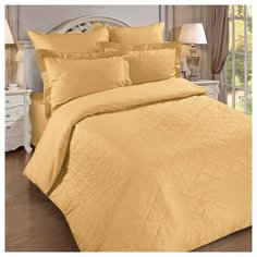 Простыня "Цвет эмоций", поплин; Охра; размер 2.0 Традиция