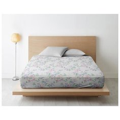 Простыня на резинке из поплина "Ночь Нежна"; Сантана; размер 90 х 200