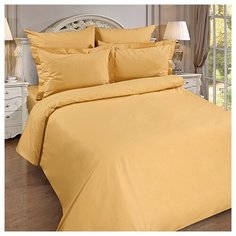 Пододеяльник "Цвет эмоций", поплин; Охра; размер 1.5 Традиция