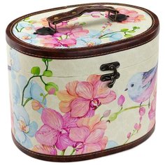 Шкатулка декоративная Орхидея 31x22x25см ГЛАСАР