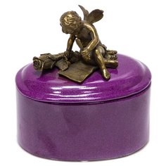 Шкатулка Purple под старину 13x9x13см ГЛАСАР
