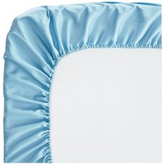 Простыня на резинке SOFT BOX Чистое небо 140х200х25, Мако-сатин, 100% египетский хлопок