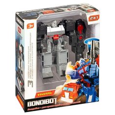 Трансформер 2в1 BONDIBOT робот-танк, метал. детали, быстрая трансформация, Bondibon BOX 22x10x27 cм,