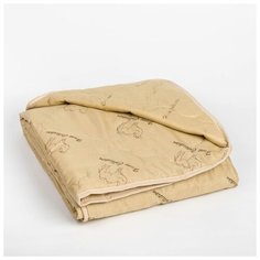 Одеяло облегченное Адамас "Верблюжья шерсть", 172*205+/-5 см, 200 гр/м2, чехол полиэстер
