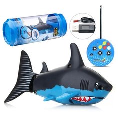 Интерактивная игрушка Oubaoloon Акула, р/у, 27 MHz, в банке (3310B)