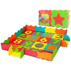 Коврик-пазл детский "Веселый счет с заборчиком" Рыжий Кот КВ-2586/РК