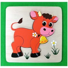 Мозаика-вкладыш Бычок, 4 детали Крона 143-090