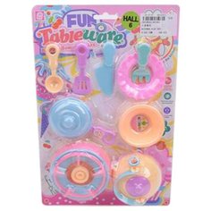 Игровой набор "Посуда", в комплекте предметов 9шт Shantoy Gepay A6395 Наша Игрушка