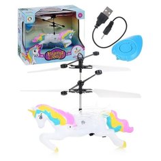 Лошадка летающая Oubaoloon с пропеллером, на батарейках, в коробке (2630B)