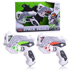 Набор бластеров Oubaoloon 2 шт, свет, звук, в коробке (KT118-32)