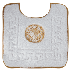Migliore Коврик для/WC 60х60 см. белый, узор 5, вышивка логотип АФИНА золото