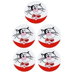 Крючок самоклеящийся Tatkraft FUNNY CATS. Набор 5шт.