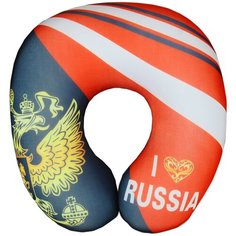 Мягкая игрушка- подголовник антистресс "Я люблю Россию" 2406990 Лас Играс