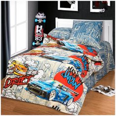 Постельное белье/Дрифт/АртПостель/Бязь/Детский комплект 1,5 сп