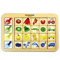 Развивающее пособие из дерева Досочки Ассоциации-3 Woodland