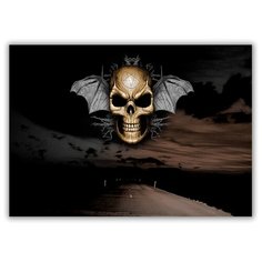 Магнит на холодильник малый - A5, The last road Drabs