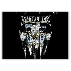 Магнит на холодильник малый - A5, METALLICA am i who i think i am Drabs