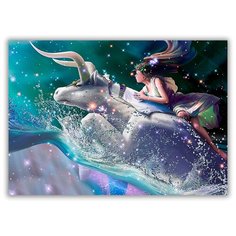 Магнит на холодильник малый - A5, Знак зодиака-Телец Drabs