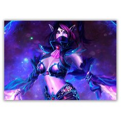 Магнит на холодильник малый - A5, Invoker девушка Drabs