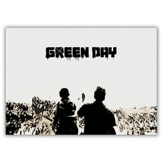 Магнит на холодильник большой - A4, GREEN DAY Концерт Drabs