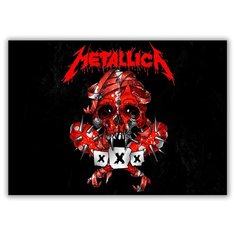 Магнит на холодильник малый - A5, Metallica xXx Drabs