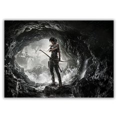 Магнит на холодильник большой - A4, Tomb rider Drabs