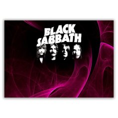 Магнит на холодильник большой - A4, BLACK SABBATH Drabs