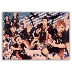 Магнит на холодильник большой - A4, волейбол Drabs