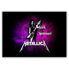 Магнит на холодильник малый - A5, METALLICA Kirk Hammett Drabs