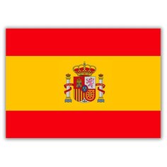 Магнит на холодильник малый - A5, Флаг Испании Drabs