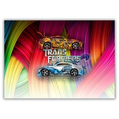 Магнит на холодильник большой - A4, Transformers Drabs