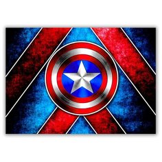 Магнит на холодильник малый - A5, Капитан Америка Зведа Drabs