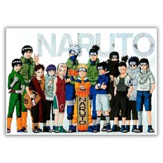 Магнит на холодильник большой - A4, Naruto Drabs