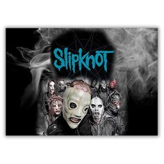 Магнит на холодильник большой - A4, Slipknot Drabs