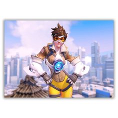 Магнит на холодильник большой - A4, Overwatch Drabs