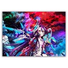 Магнит на холодильник большой - A4, No Game No Life Zero Drabs