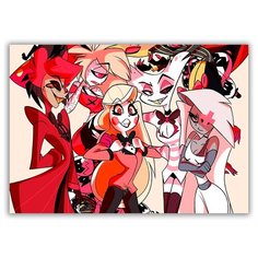 Магнит на холодильник большой - A4, ОТЕЛЬ ХАЗБИН Drabs