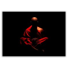 Магнит на холодильник малый - A5, Монах медитирует Drabs