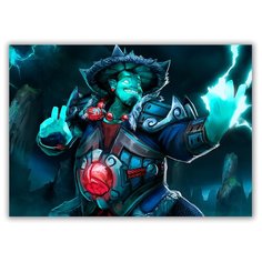 Магнит на холодильник большой - A4, Dota2 Storm Spirit Drabs