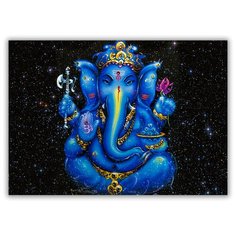 Магнит на холодильник малый - A5, Слон-Индийский Бог бизнеса Drabs