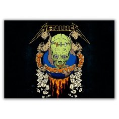 Магнит на холодильник малый - A5, METALLICA Magnetic Drabs