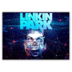 Магнит на холодильник большой - A4, Linkin Park Орет Drabs